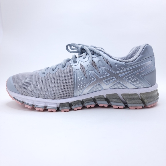 Asics Women’s Shoes S660J Gray Silver Pink Size 11 - Picture 2 of 9